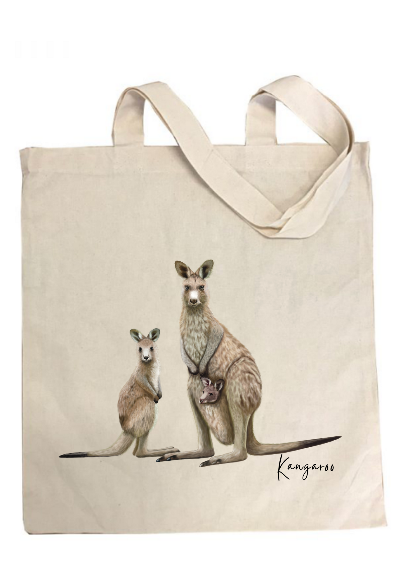 Kangaroo Cotton Tote Bag Australiana Gifts Co