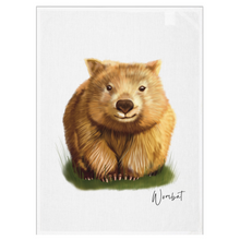 Load image into Gallery viewer, Cute Aussie Icons Tea Towels – Wombat &amp; Echidna
