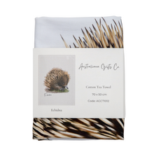 Load image into Gallery viewer, Cute Aussie Icons Tea Towels – Wombat &amp; Echidna
