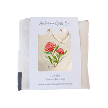 Load image into Gallery viewer, Waratah Cotton Tote Bag
