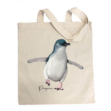 Load image into Gallery viewer, Penguin Cotton Tote Bag
