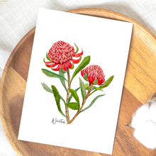 Load image into Gallery viewer, Waratah Flower Card
