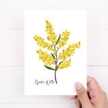 Load image into Gallery viewer, Golden Wattle Flower Card

