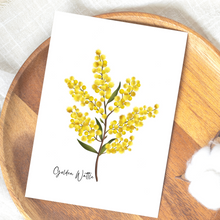 Load image into Gallery viewer, Golden Wattle Flower Card
