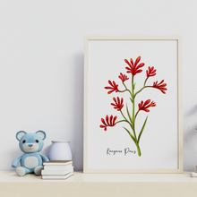 Load image into Gallery viewer, Kangaroo Paw Flower Poster
