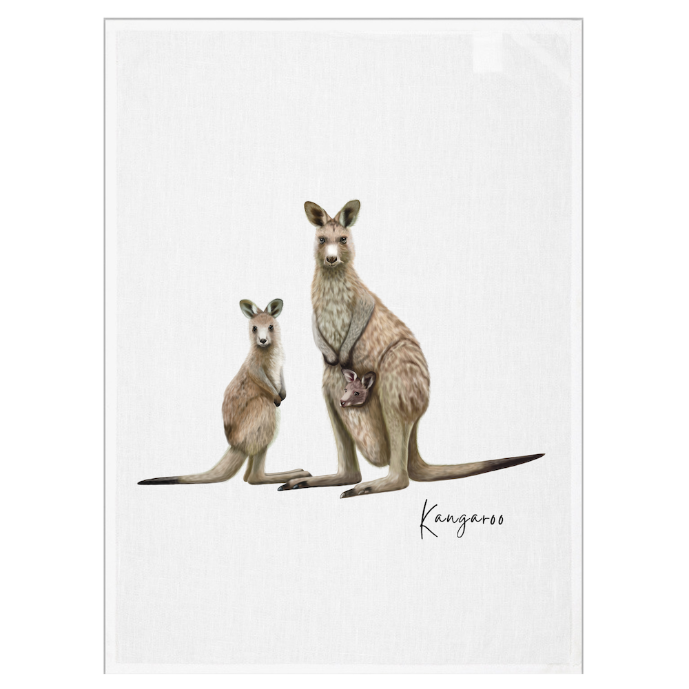 Kangaroo Tea Towel