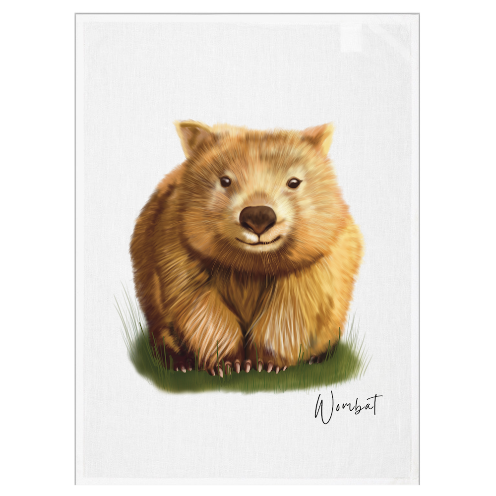 Wombat Tea Towel