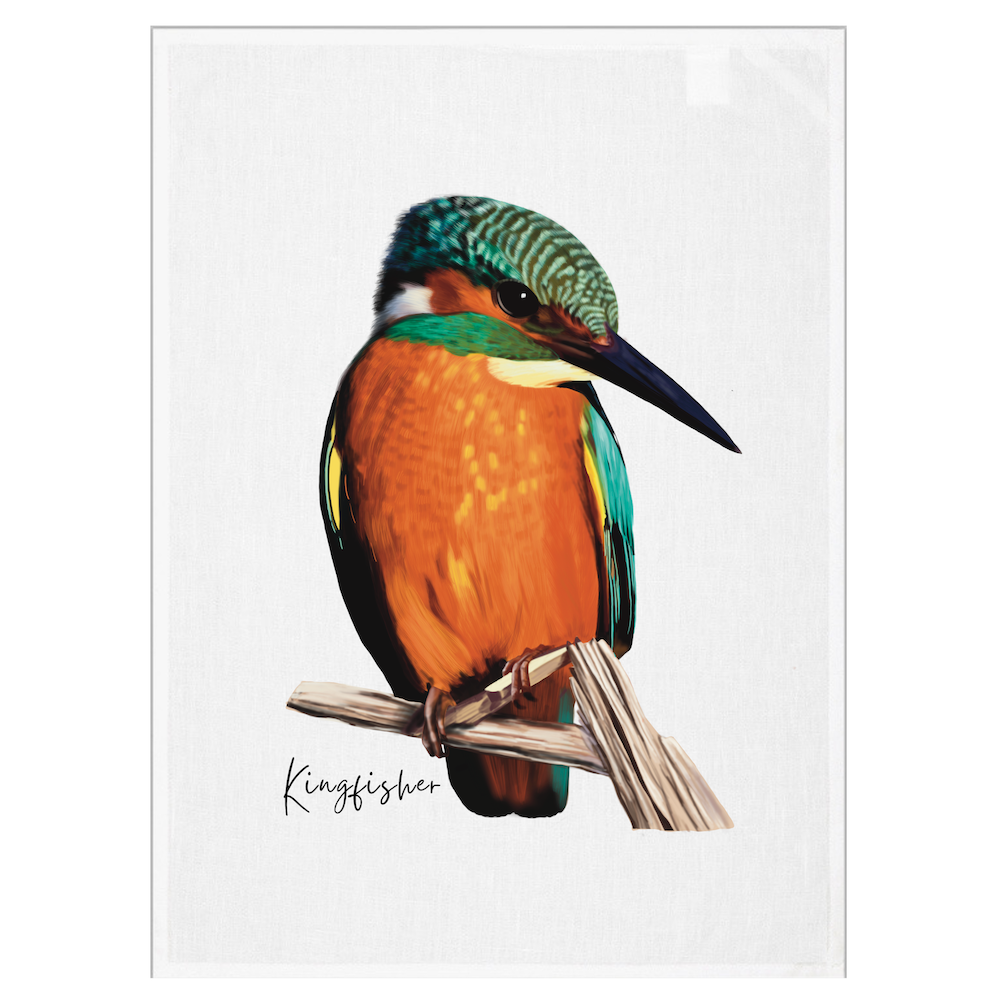 Kingfisher Tea Towel