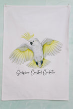 Load image into Gallery viewer, Sulphur Crested Cockatoo Tea Towel
